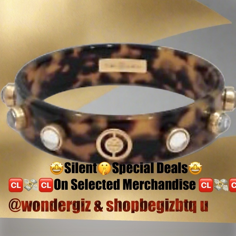 Authentic Tory Burch Split Circle & Hearts Resin … - image 6